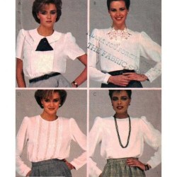 8672 MCCALLS DIANE GILMAN SHORT - LONG SLEEVE BLOUSES VARIETY PATTERN 8 UNCUT